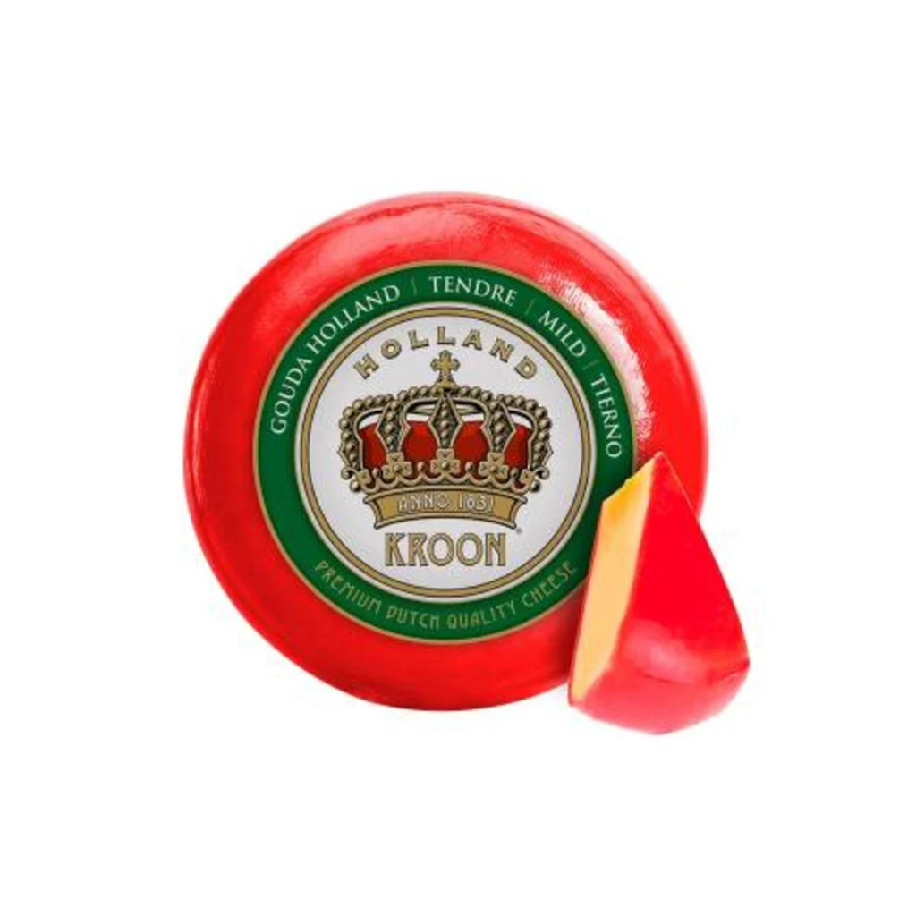 Caja de gouda Kroon cera roja con ruedas de 4.5 kg